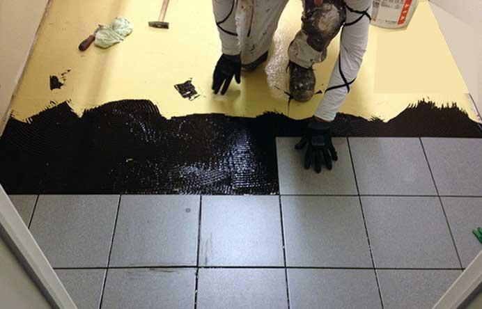 Mortar anti-acid eruption