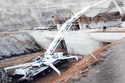 Air concrete pump