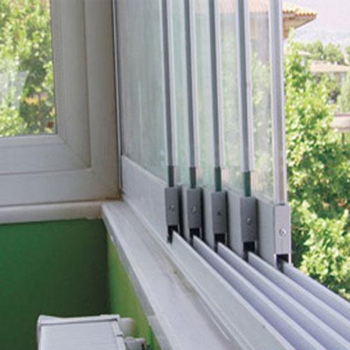 Railway balcony glass