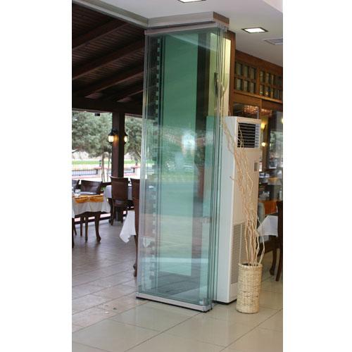 Balcony glass partitioned parking