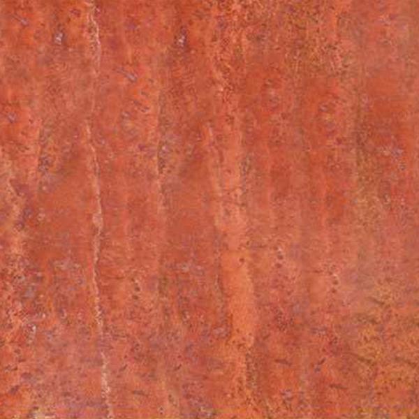 Wavy red travertine stone