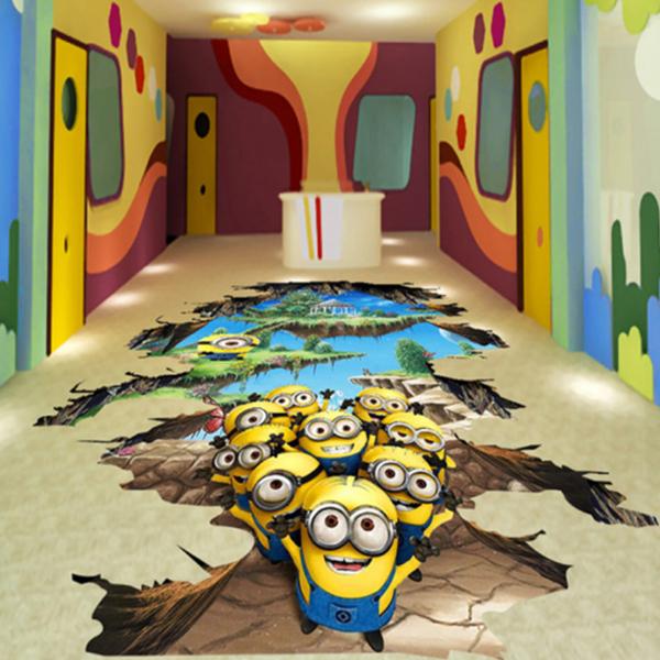 Cartoon epoxy flooring
