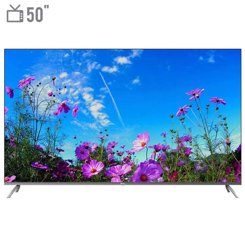 تلویزیون کیو ال ای دی هوشمند مدل GTV-50PQ738CS سایز 50 اینچ