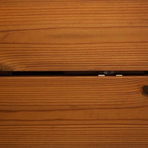 Wood facade