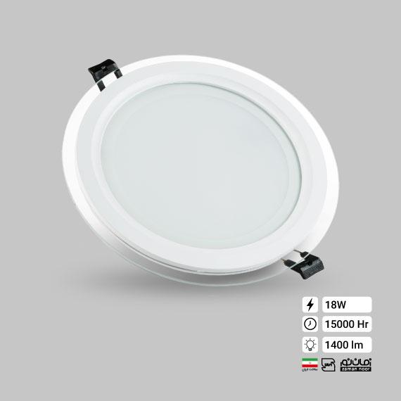 18 watt round glass panel