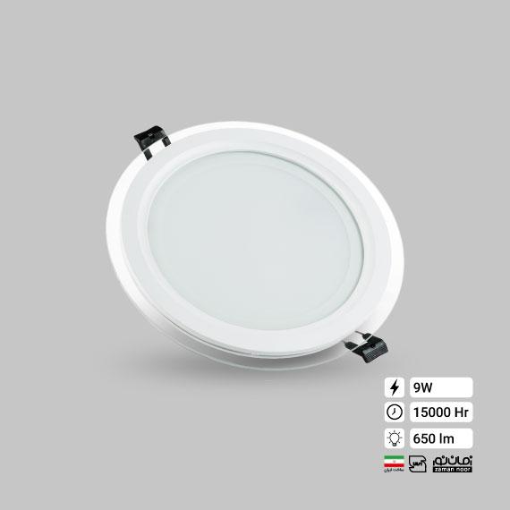 9 watt glass round panel