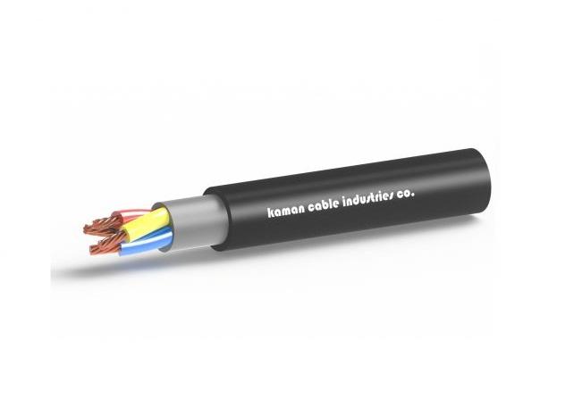 Multi-core power cable with insulation and PVC coating