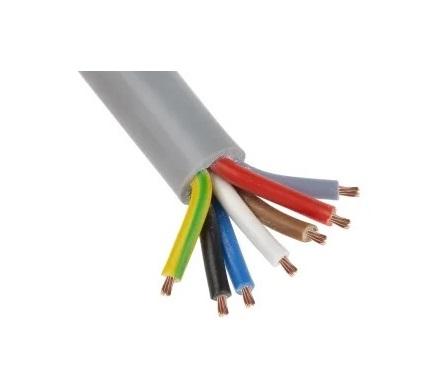 Flexible multi-core cable with PVC insulation and coating