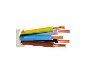 Copper wire cable (NYY) with insulation and PVC coating