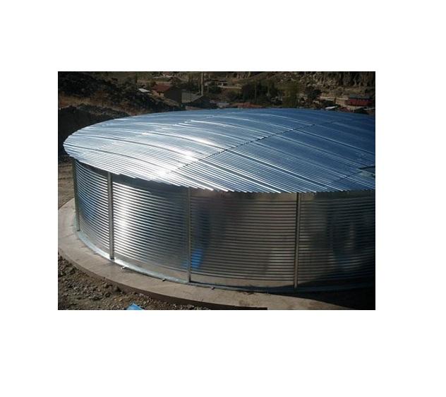 Galvanized water storage tank