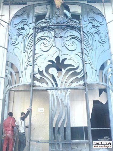 Wrought iron door