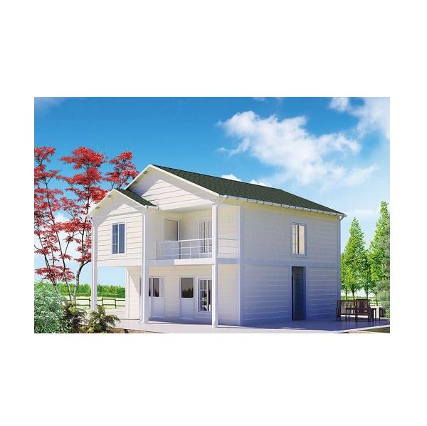 White prefabricated house