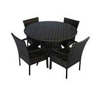 Laleh wicker table and chair set