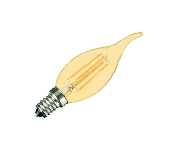 Golden filament LED lamp