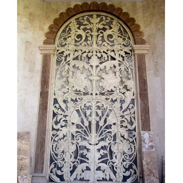 Aluminum wrought iron door