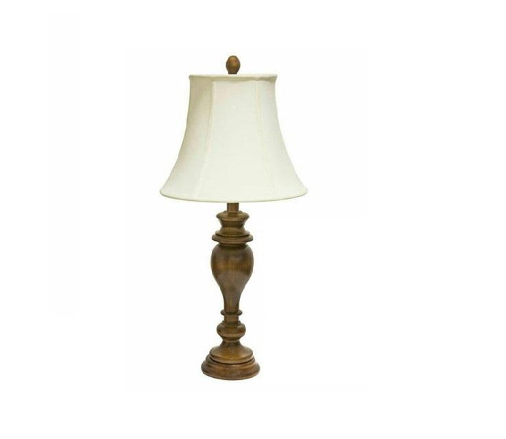 Wooden table lamp