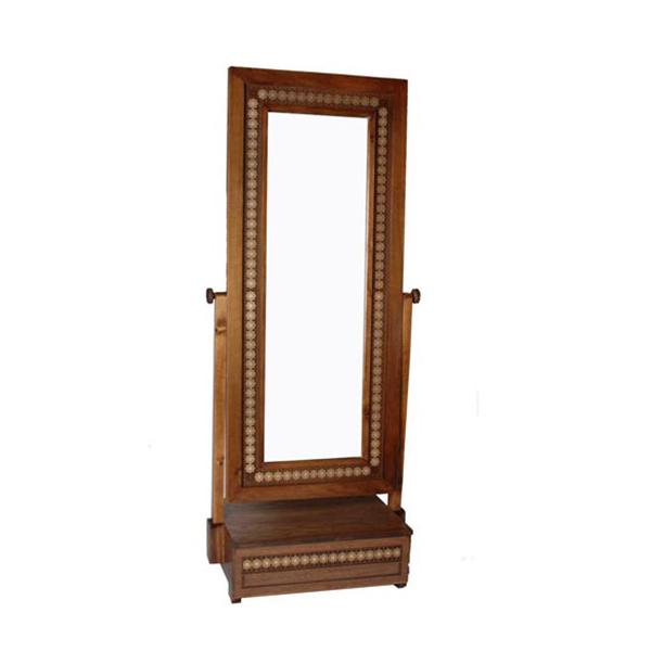 Moarraq Wooden Stand Mirror