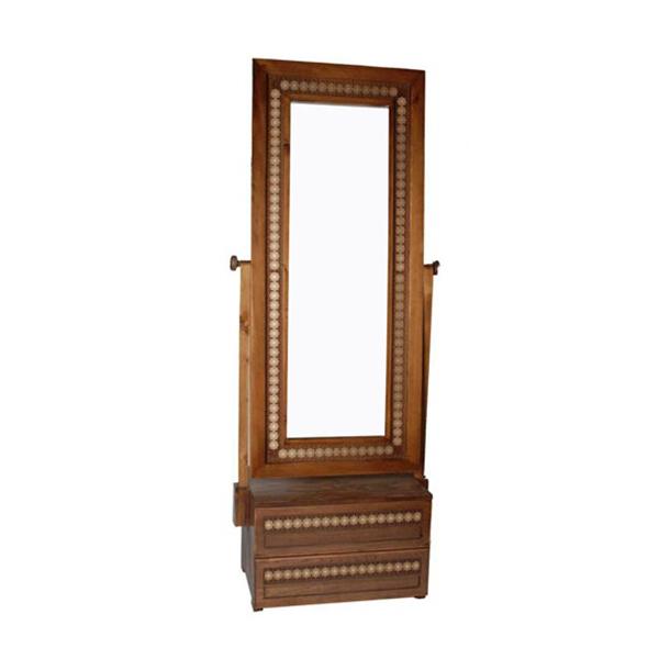 Moarraq Wooden Stand Mirror