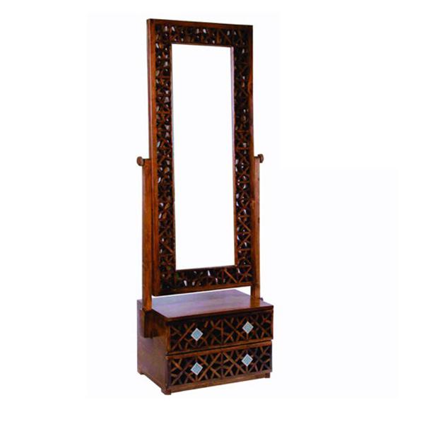 Wooden Stand Mirror Girih