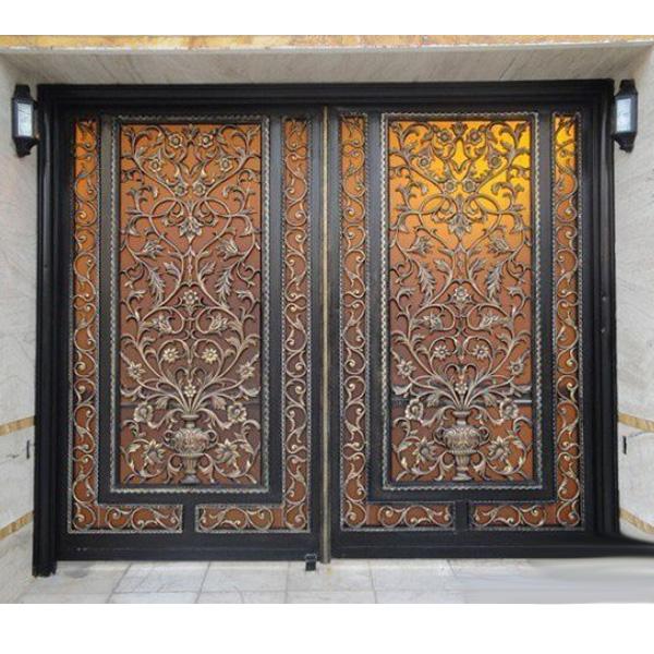 Aluminum wrought iron door