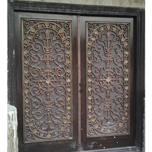 Aluminum wrought iron door