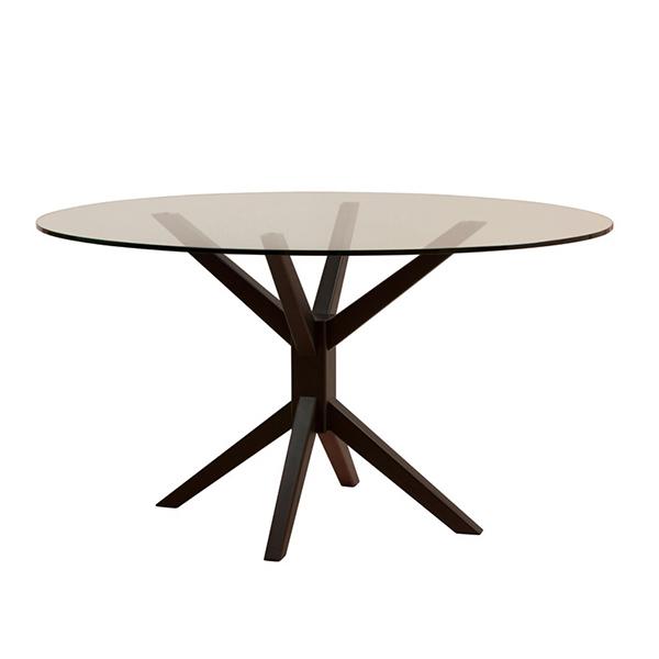 Rosette oval dining table