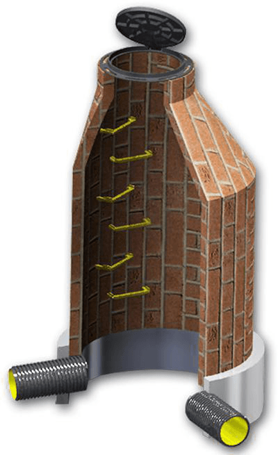 Prefabricated brick Manhole