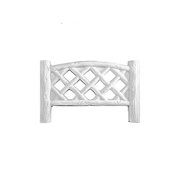 Wicker concrete fence