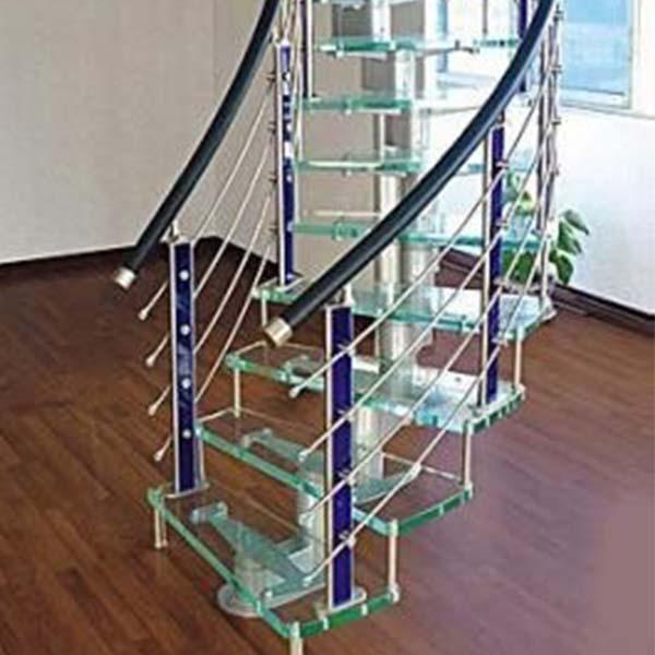 Steel spider prefabricated stairs