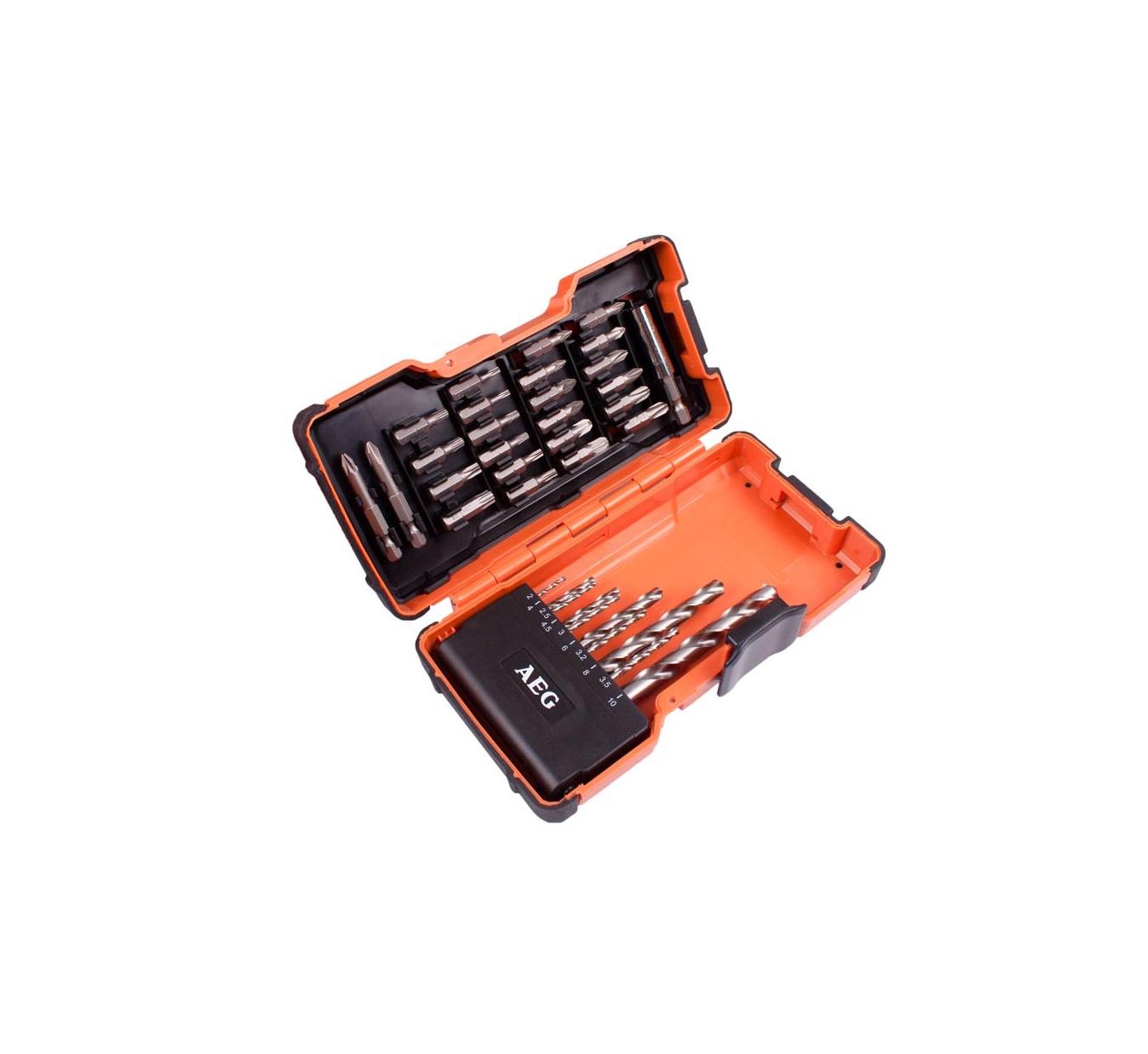 Set of 35 drill bits and holders screwdriver