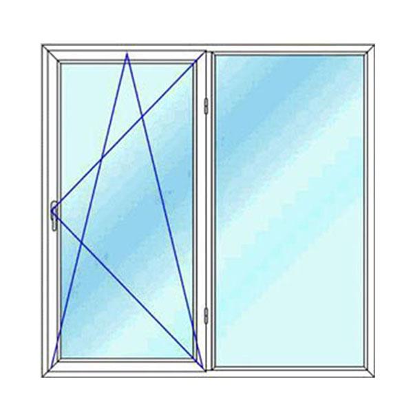 Upvc double-mode double-sided window