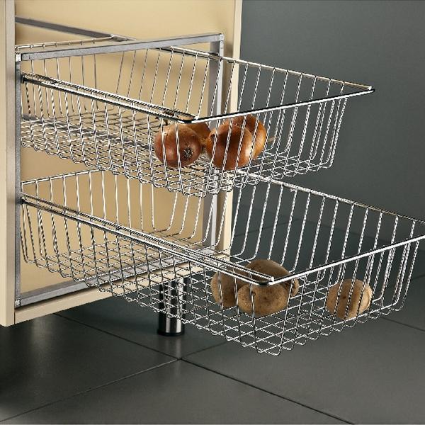 Ground supermarket cabinet basket