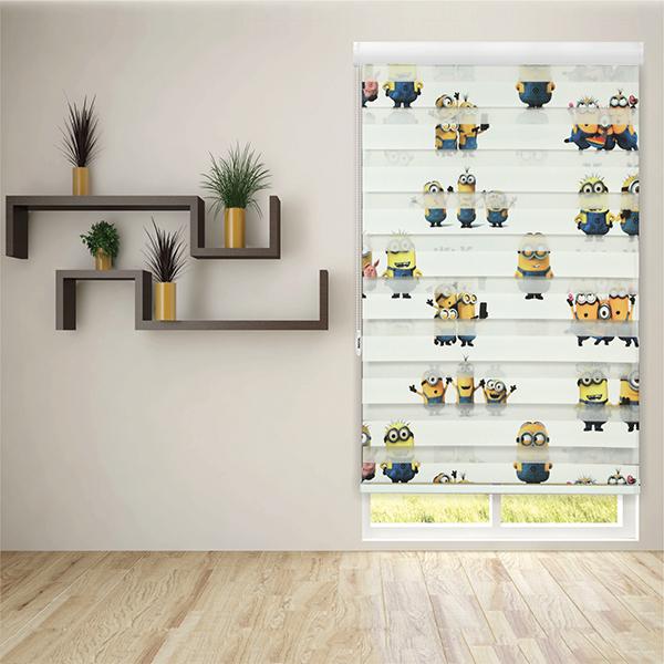 Zebra Curtain Minion Design