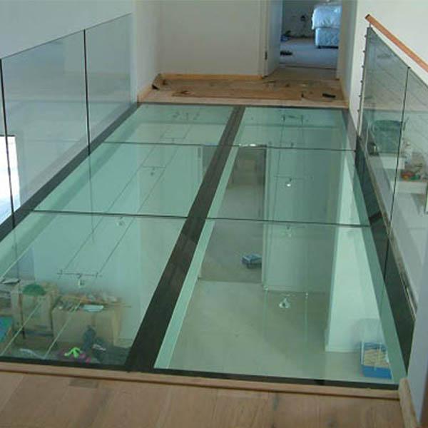 Glass flooring