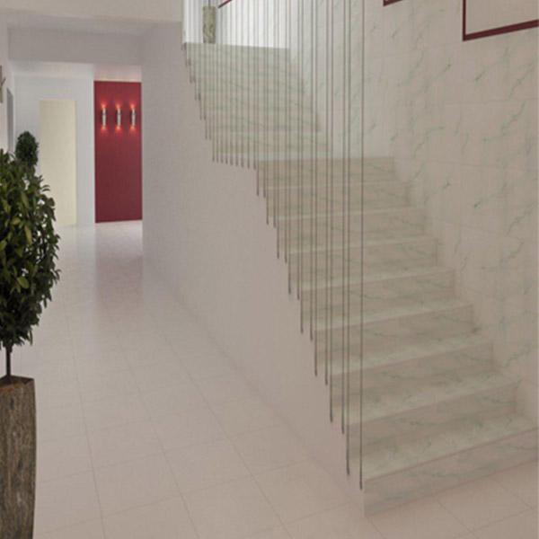 White staircase ceramic