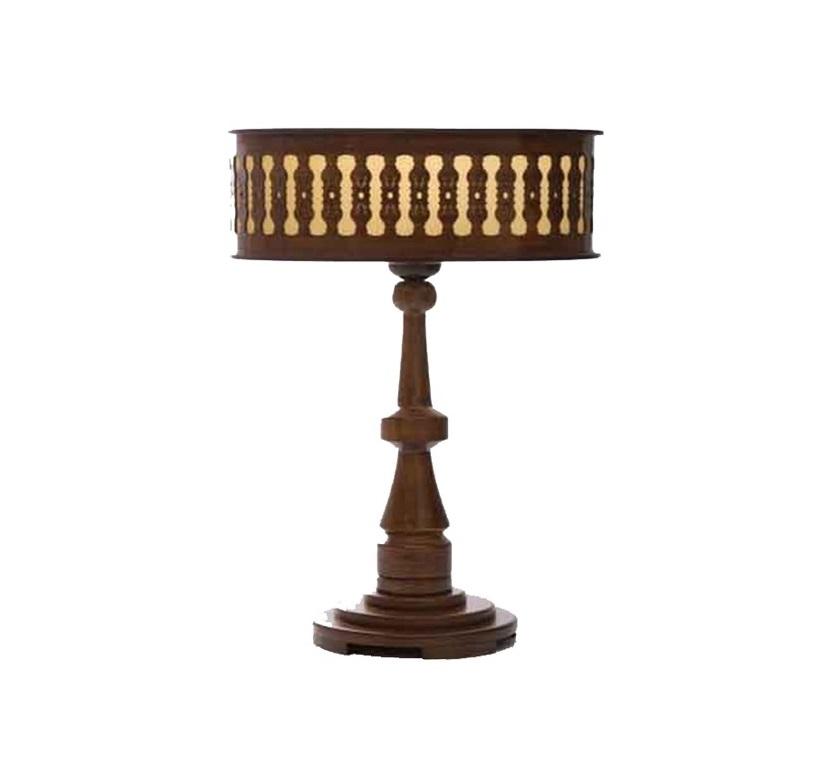 Wooden table lamp