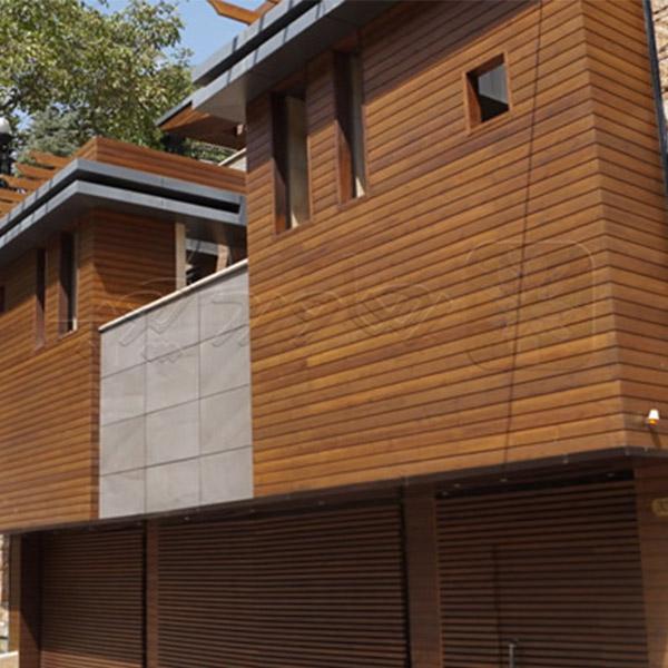 Thermowood facade