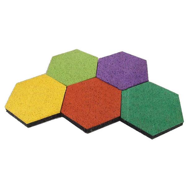 Hexagonal Granular Flooring