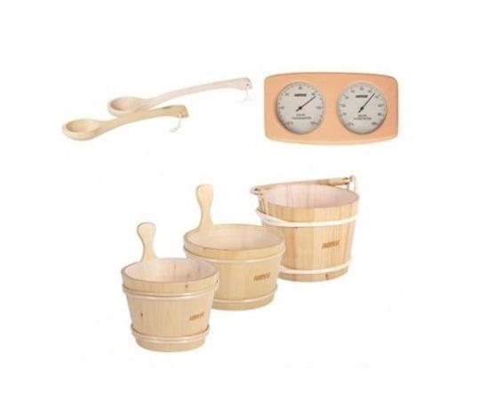 Wooden sauna set