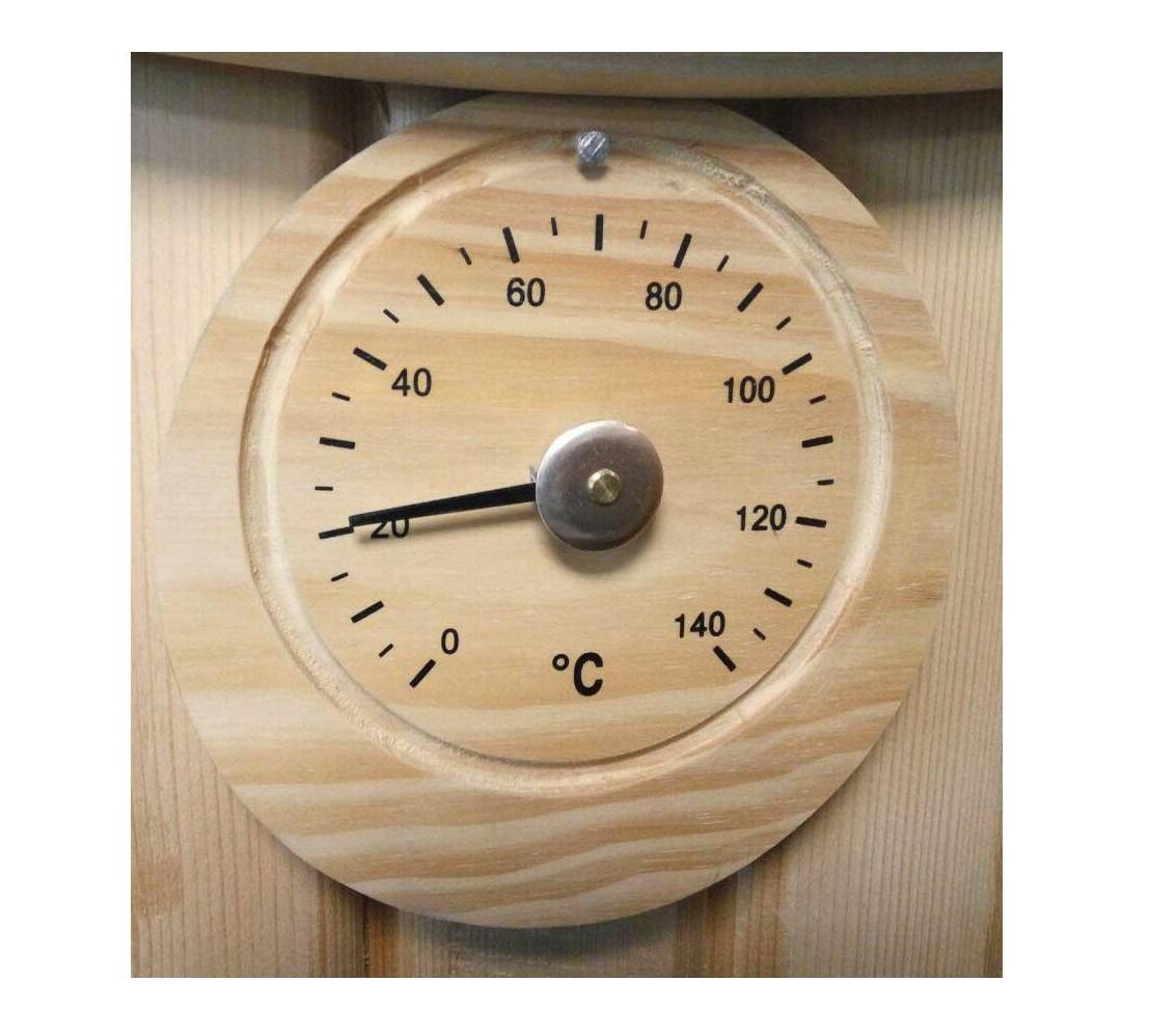 Dry sauna wooden thermometer