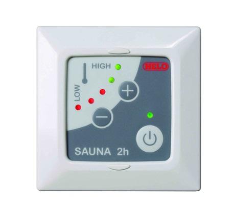 Dry sauna heater control panel