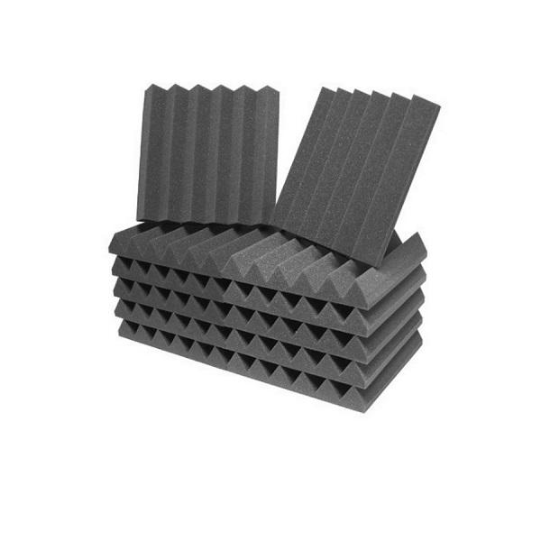 Grooved sound insulation