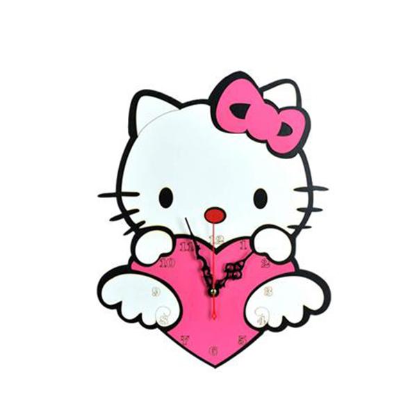 Kitty baby wall clock