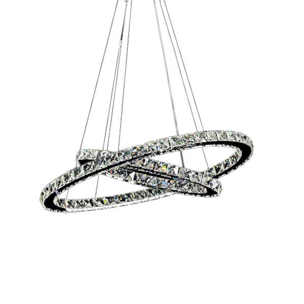 Oval crystal chandelier