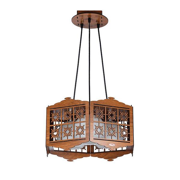 Wooden pendant lamp