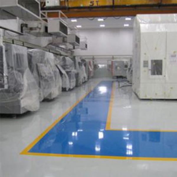 Antistatic anti-acid epoxy flooring