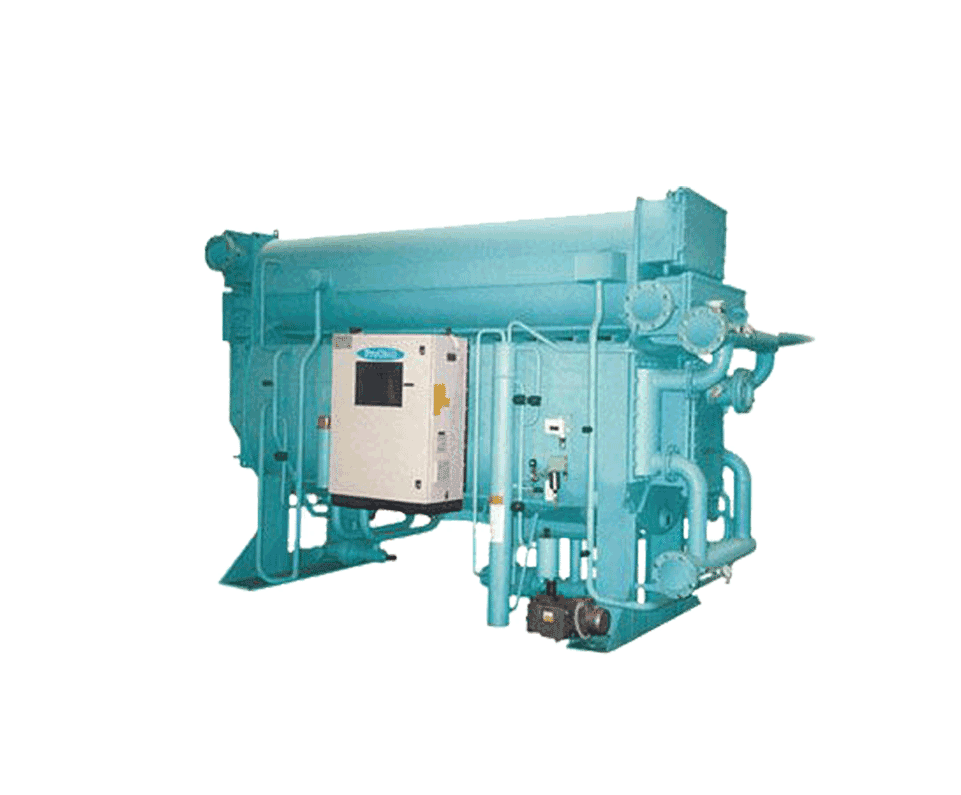 Hot water absorption chiller