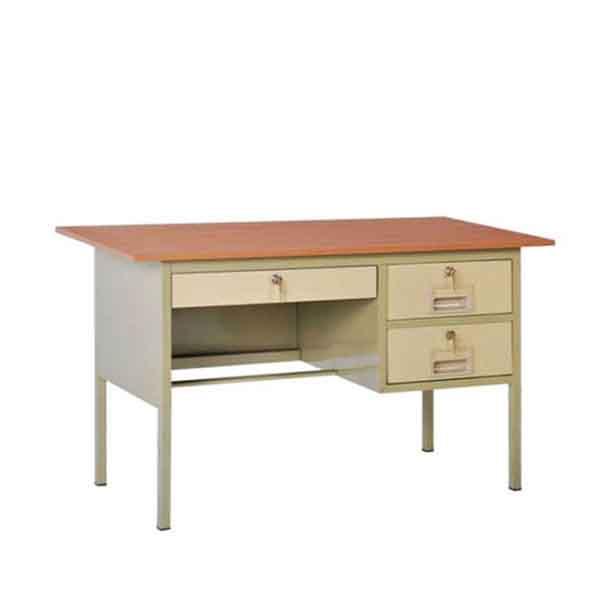 Three drawer teacher desk