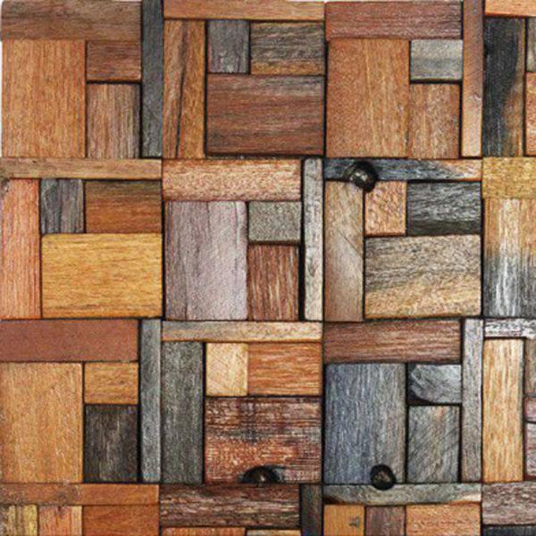 Wooden wall tiles