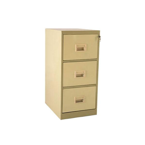 Single lock metal file cupboard